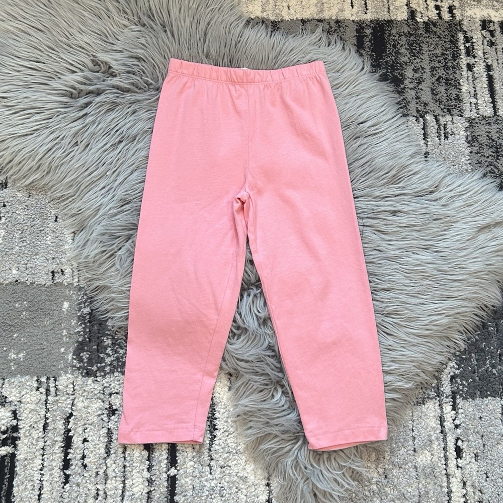 Dopple Essentials Girls‎ Pink Cotton Basic Leggings Size 4T NEW